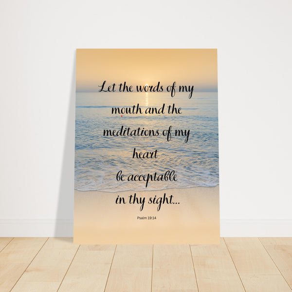 Let the words of mouth...Classic Semi-Glossy Paper Poster