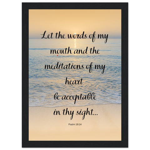 Let the words of mouth...Premium Wooden Framed Poster With Premium Semi-Glossy Paper