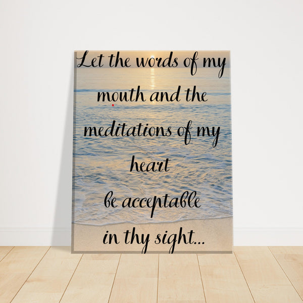 Let the words of mouth...Canvas