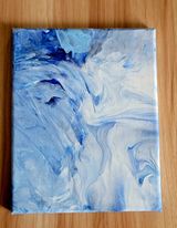 Original Abstract Painting - Pour Art - 8 x 10 Canvas
