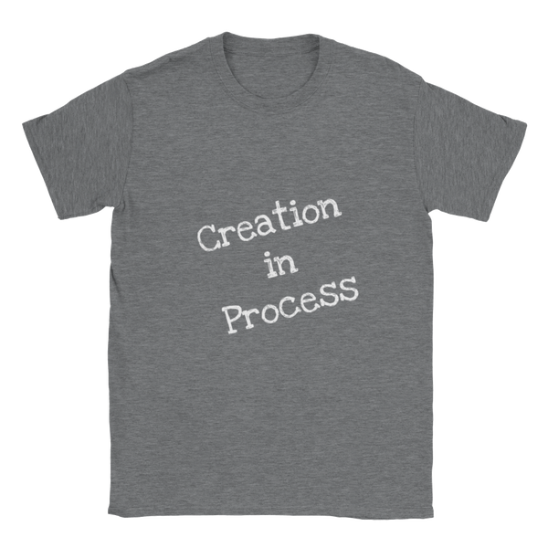 Creation in Process (White Writing) Classic Unisex Crewneck T-shirt