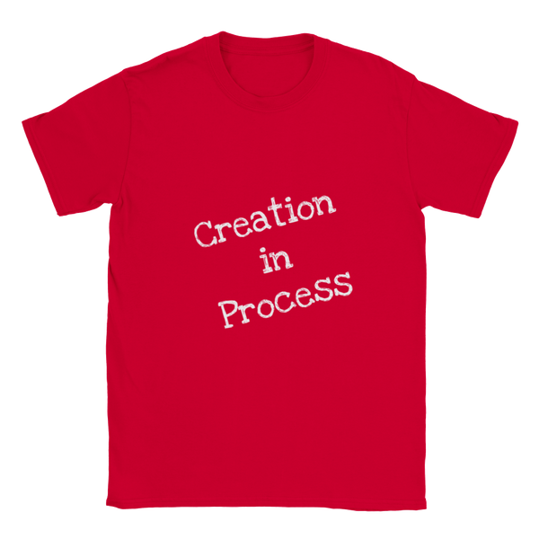Creation in Process (White Writing) Classic Unisex Crewneck T-shirt