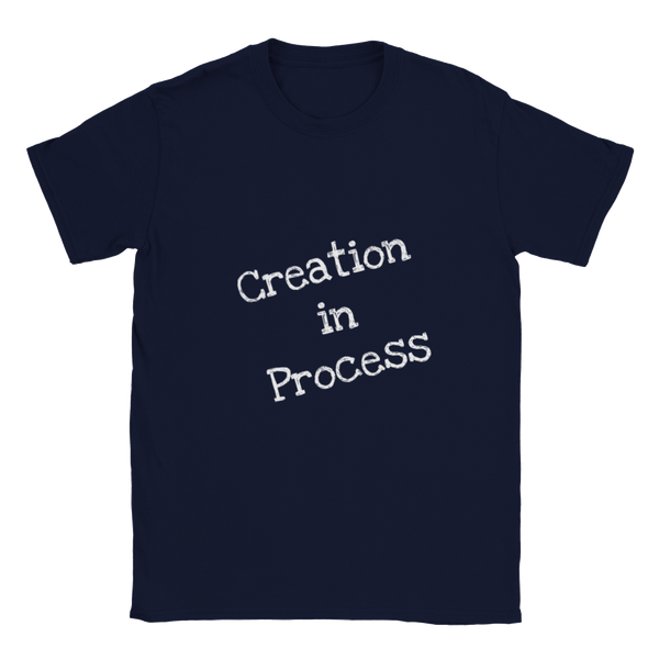 Creation in Process (White Writing) Classic Unisex Crewneck T-shirt
