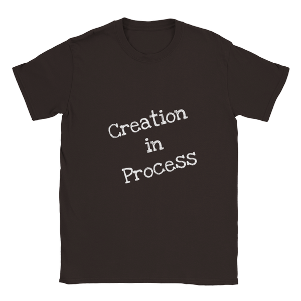 Creation in Process (White Writing) Classic Unisex Crewneck T-shirt