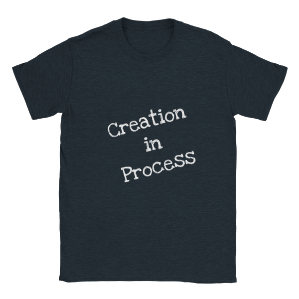 Creation in Process (White Writing) Classic Unisex Crewneck T-shirt