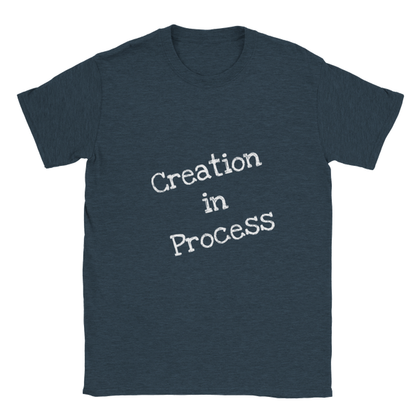 Creation in Process (White Writing) Classic Unisex Crewneck T-shirt