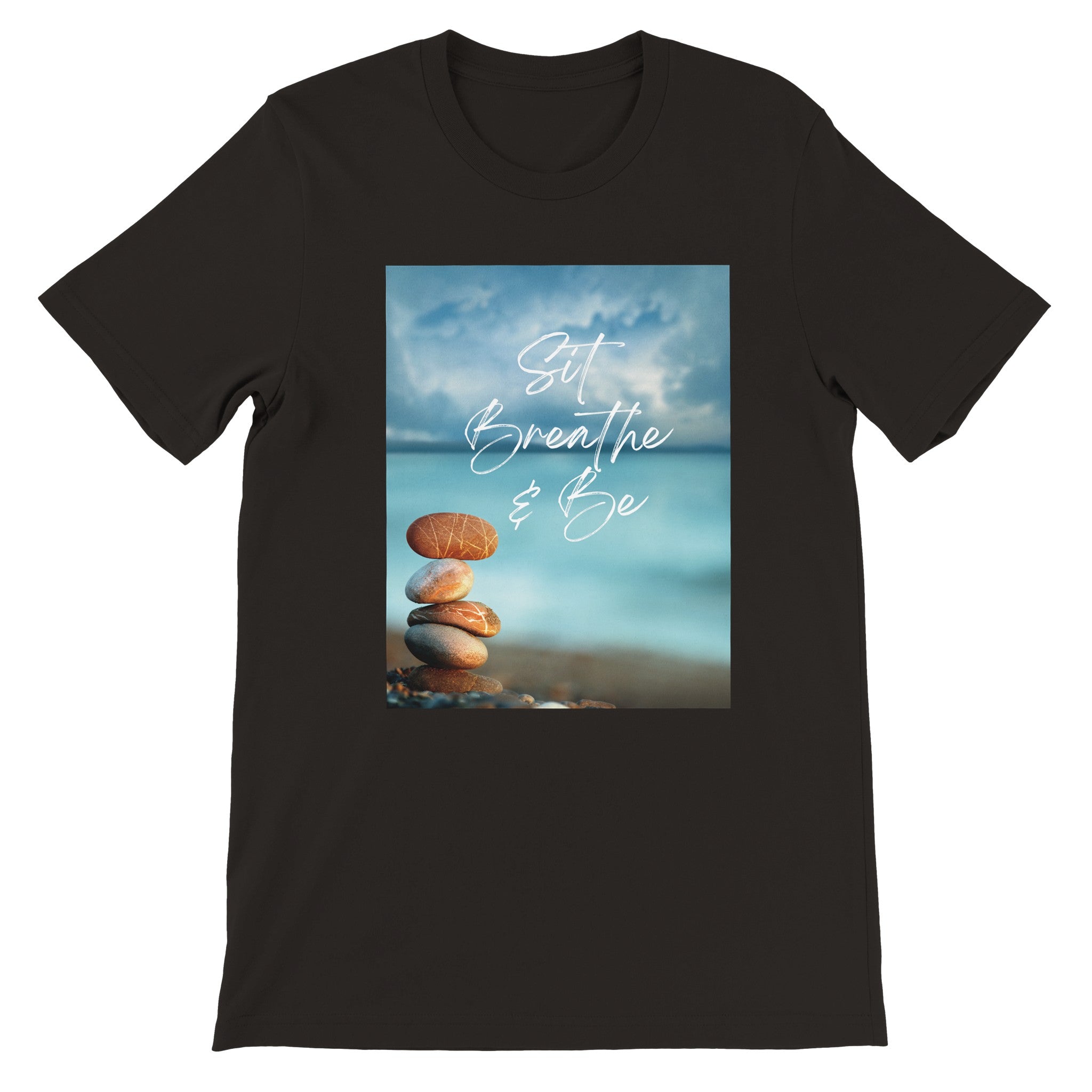 Sit Breathe & Be  - Premium Unisex Crewneck T-shirt