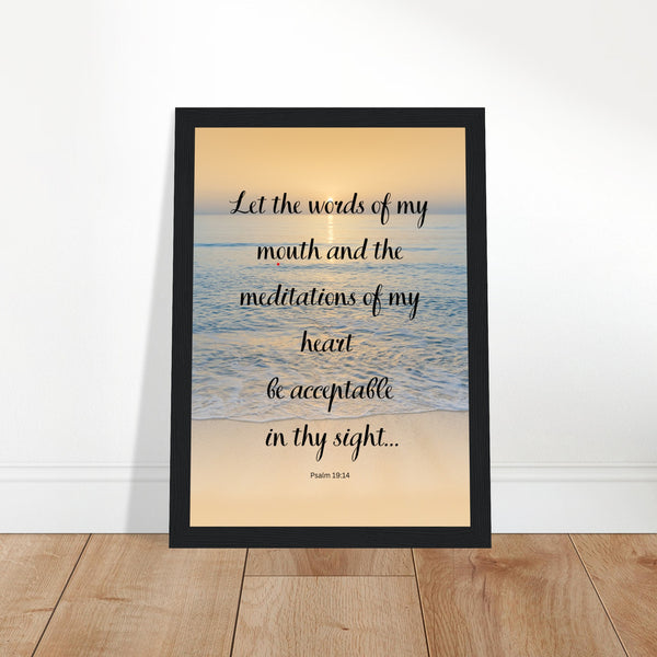 Let the words of mouth...Premium Wooden Framed Poster With Premium Semi-Glossy Paper