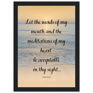 Let the words of mouth...Premium Wooden Framed Poster With Premium Semi-Glossy Paper