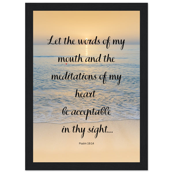 Let the words of mouth...Premium Wooden Framed Poster With Premium Semi-Glossy Paper