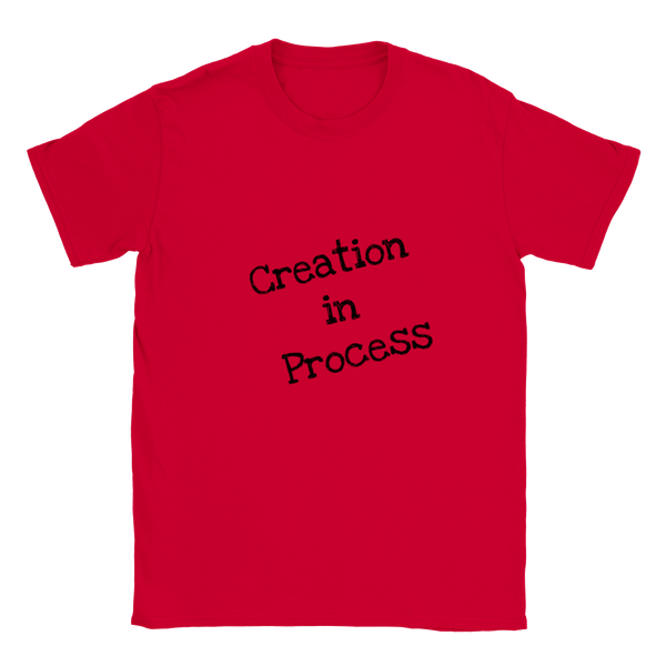 Creation in Process (Black Wording) Classic Unisex Crewneck T-shirt